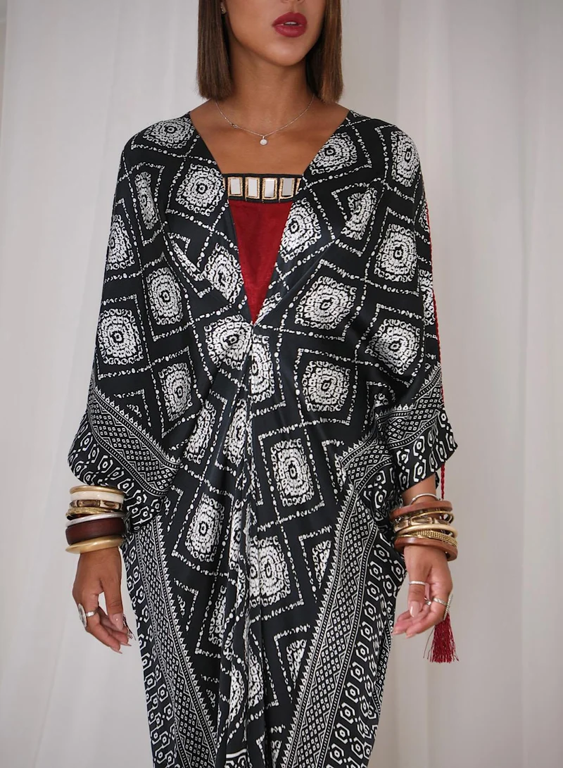 إكستاسي كفتان مطبوع