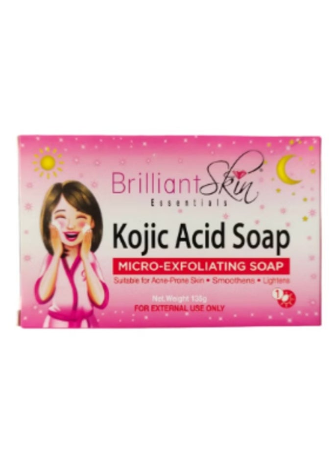 Brilliant Skin Kojic Acid Soap Bar Micro Exfoliating 135g 