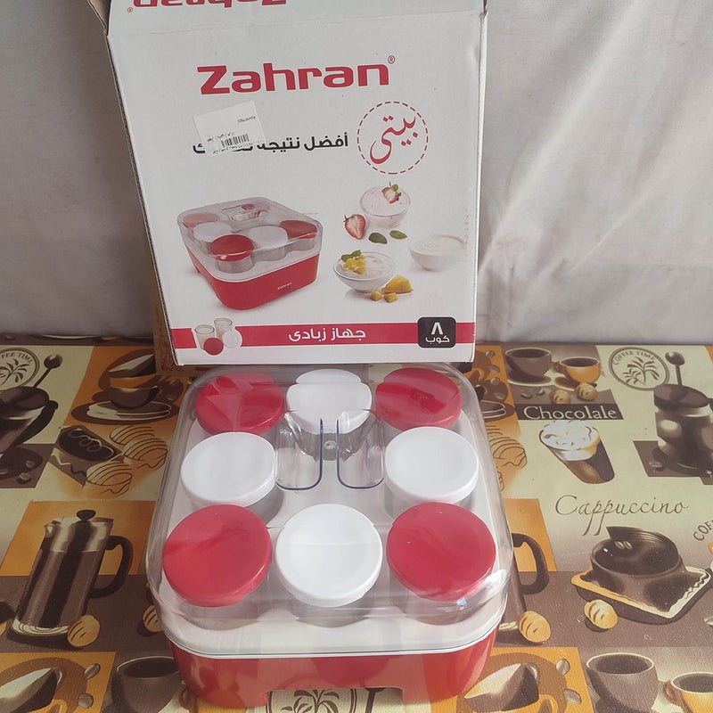 Mall Mall Mahra Yogurt Machine and Apparatus 8 Cup Red - Image 1