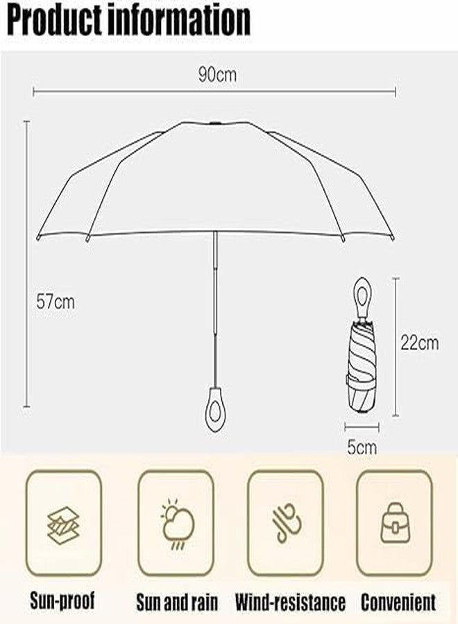 OLAMLY Mini Sun Travel Umbrella Ring handle | Coating Layer Fabric Compact Folding Purse Umbrella |Lightweight Small Portable Umbrellas | Rain Sun, Blocking, Anti UPF 50 UV Protection For Men, Women, Kids - Image 2