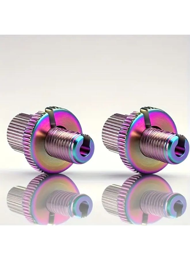 Pink Universal Motorcycle Throttle Handle With 8mm Brake Line Adjustment Screw Nut - Image 5