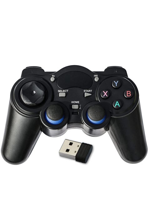 USB Wireless Gaming Controller Gamepad, PC Game for PC,for PC/Laptop Computer(Windows XP/7/8/10) & PS3 & Android & Steam - [Black]