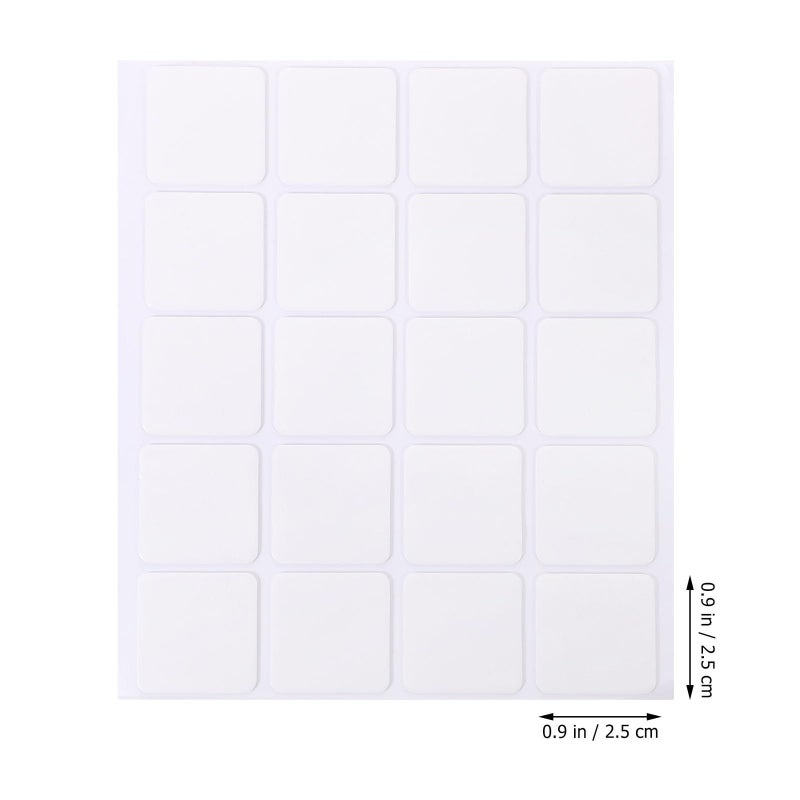 مربعات لاصقة أكريليك مزدوجة الوجه 25x25x1مم 100 قطعة شريط تثبيت قوي للمنزل والمكتب - Image 3