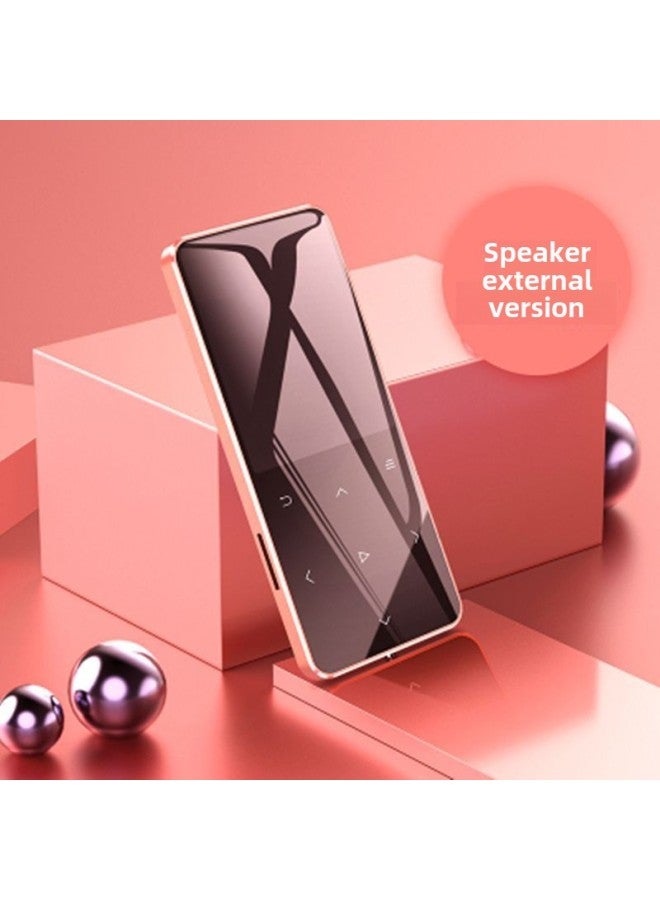 Bluetooth Mp3 Player Student Edition Music Walkman Mp4 Screen Novel P3 Songs Mini Mp5 More Than Room-Body Color:Metal Touch Version 【with Bluetooth】 Pink✦-Memory Capacity:128g Memory 【comes With A F - Image 1