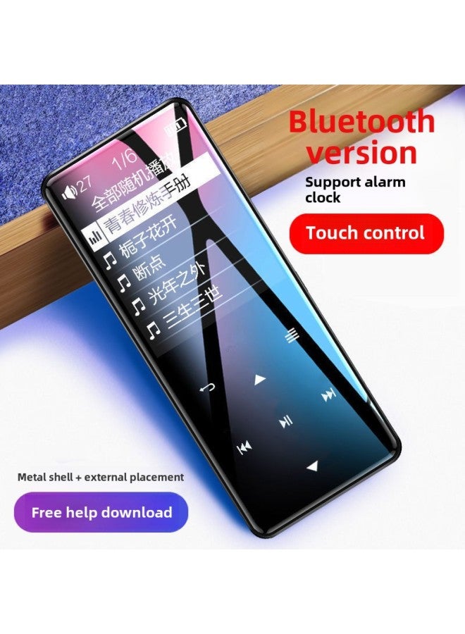 Bluetooth Mp3 Player Student Edition Music Walkman Mp4 Screen Novel P3 Songs Mini Mp5 More Than Room-Body Color:Metal Touch Version 【with Bluetooth】 Pink✦-Memory Capacity:128g Memory 【comes With A F - Image 3