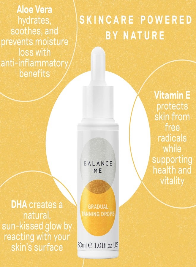 Balance Me قطرات تان تدريجي من بالانس مي 1.01 أونصة سائلة، مع فيتامين E، تان مرطب للوجه والجسم، خالي من الخطوط والرائحة - Image 3