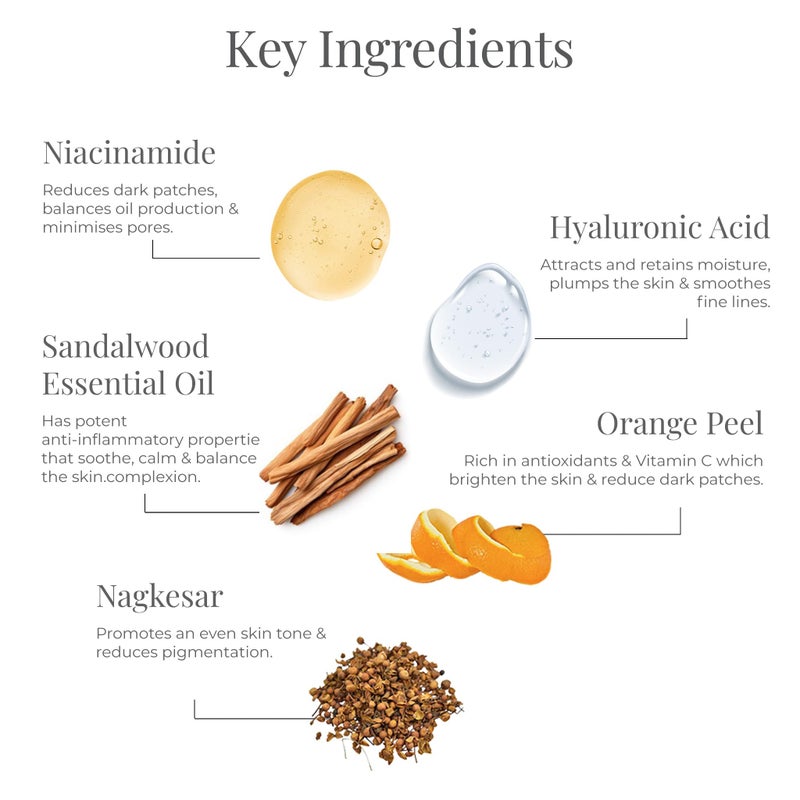 Forest Essentials Facial Cleanser Sandalwood & Orange Peel 130ml (Face Wash) - Image 2