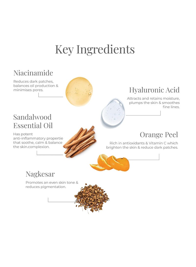 Forest Essentials Facial Cleanser Sandalwood & Orange Peel 130ml (Face Wash) - Image 2