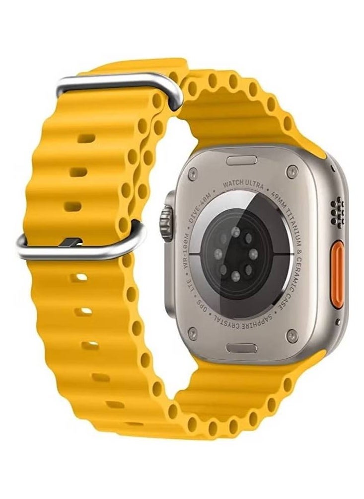 Generic - Sport New Silicone Band Compatible with Apple Watch Ultra Ocean 42/44/45/49mm Strap for iWatch Series Ultra 8 7 6 5 SE - Image 1