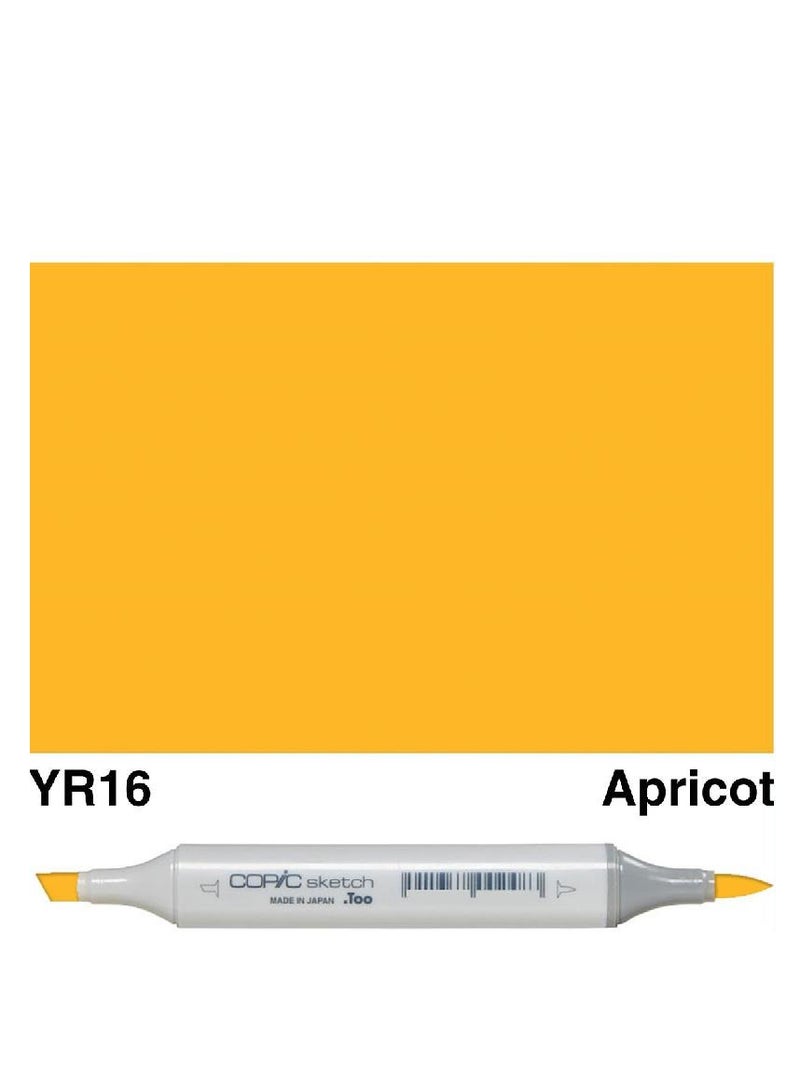 Sketch YR-16 Graphic Art Marker Apricot Twin Tip
