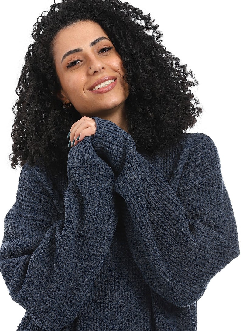 سيزار بلوفر صوف حريمي ب رقبة دائرية - Image 2