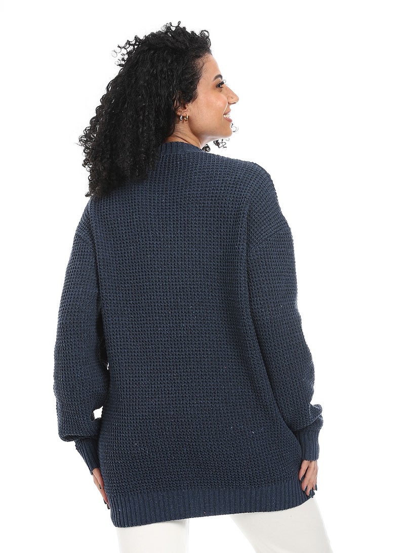 سيزار بلوفر صوف حريمي ب رقبة دائرية - Image 4