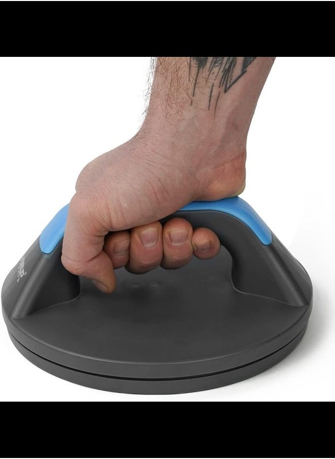 Live Up Rotating No Slip Push Up Bars - Wide Contoured Grips For Maximum Comfort - Smooth Rotation Eliminates Wrist Strain - Perfect For Men & Women - Fitness Workouts  - Image 2