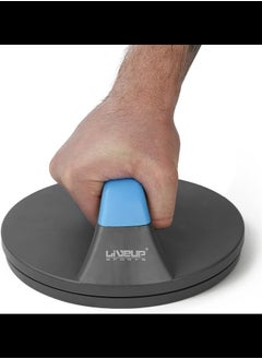 Live Up Rotating No Slip Push Up Bars - Wide Contoured Grips For Maximum Comfort - Smooth Rotation Eliminates Wrist Strain - Perfect For Men & Women - Fitness Workouts  - Image 4