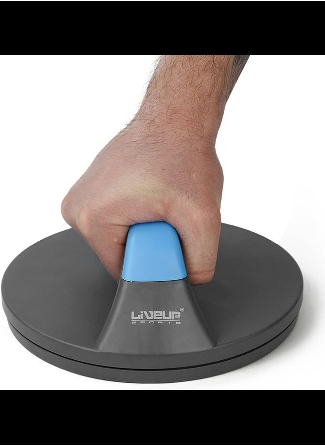 Live Up Rotating No Slip Push Up Bars - Wide Contoured Grips For Maximum Comfort - Smooth Rotation Eliminates Wrist Strain - Perfect For Men & Women - Fitness Workouts  - Image 4