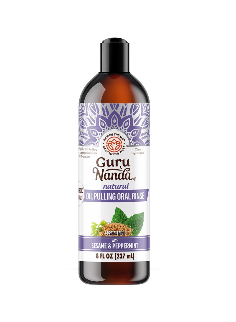 GuruNanda Sesame + Mint Oil Pulling  237 ml - Image 1