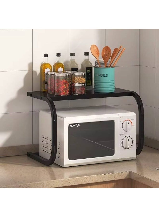 Happy Home Multi-functional metal microwave oven rack for the kitchen, size 54 x 36 x 35 cm – storage holder for small appliances such as coffee maker and blender, a practical kitchen shelf for organizing the countertop and saving space. - Image 4