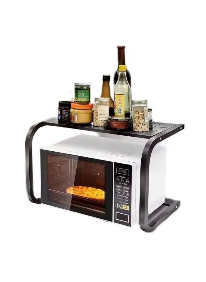 Happy Home Multi-functional metal microwave oven rack for the kitchen, size 54 x 36 x 35 cm – storage holder for small appliances such as coffee maker and blender, a practical kitchen shelf for organizing the countertop and saving space. - Image 3