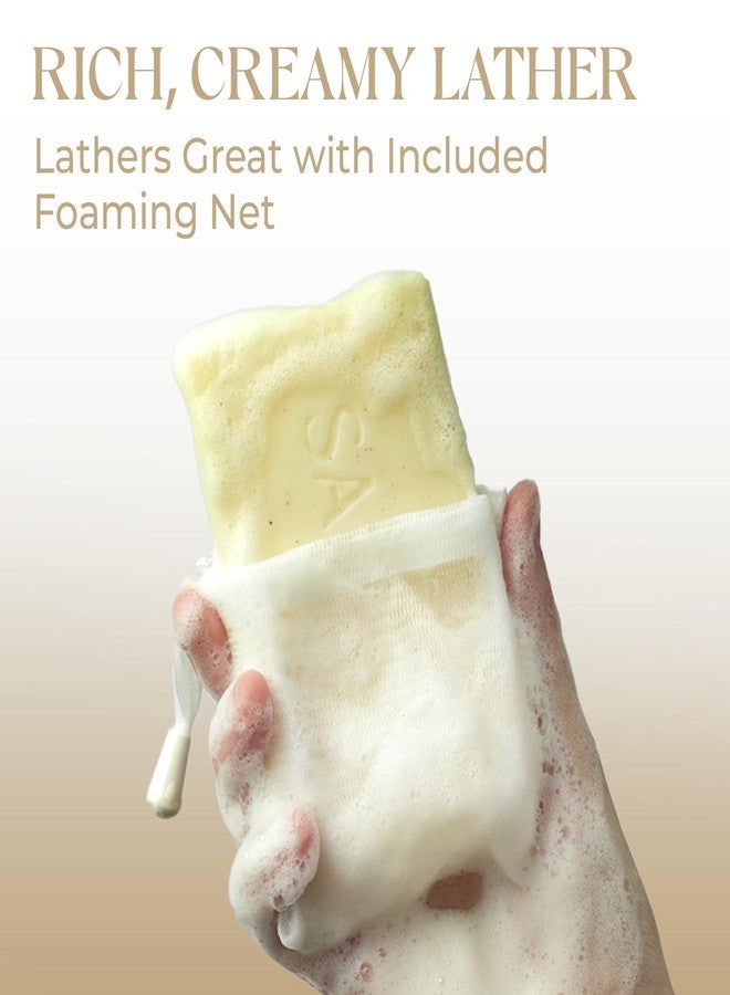 SAISZE Handmade Goat Milk Soap Bar, Enriched with Organic Shea Butter, Body Soap Bars for Women and Men, 4 Ounce (Pack of 2) - Image 3