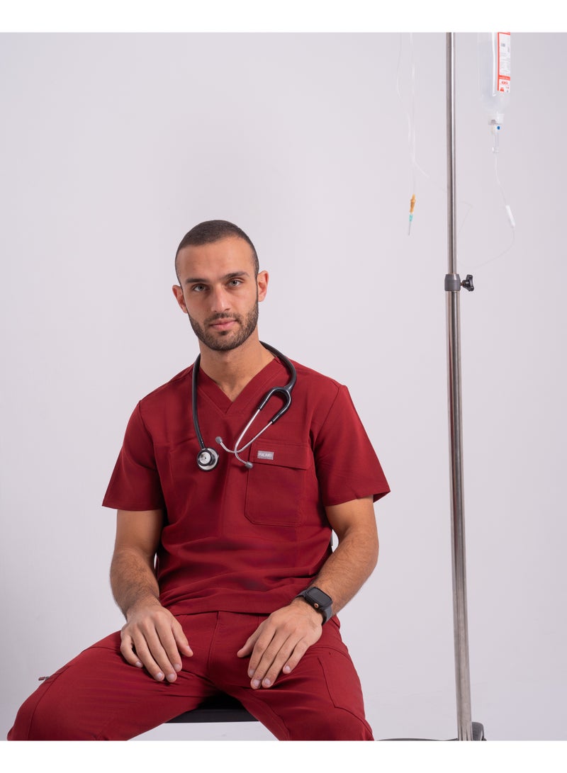 Pulary Men Merlot full scrubs - Image 2