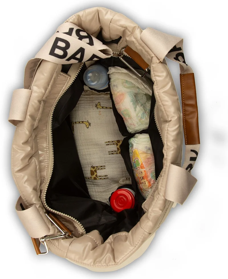 Bagmori Baby Bag Column Embroidered Puff Mother Baby Bag