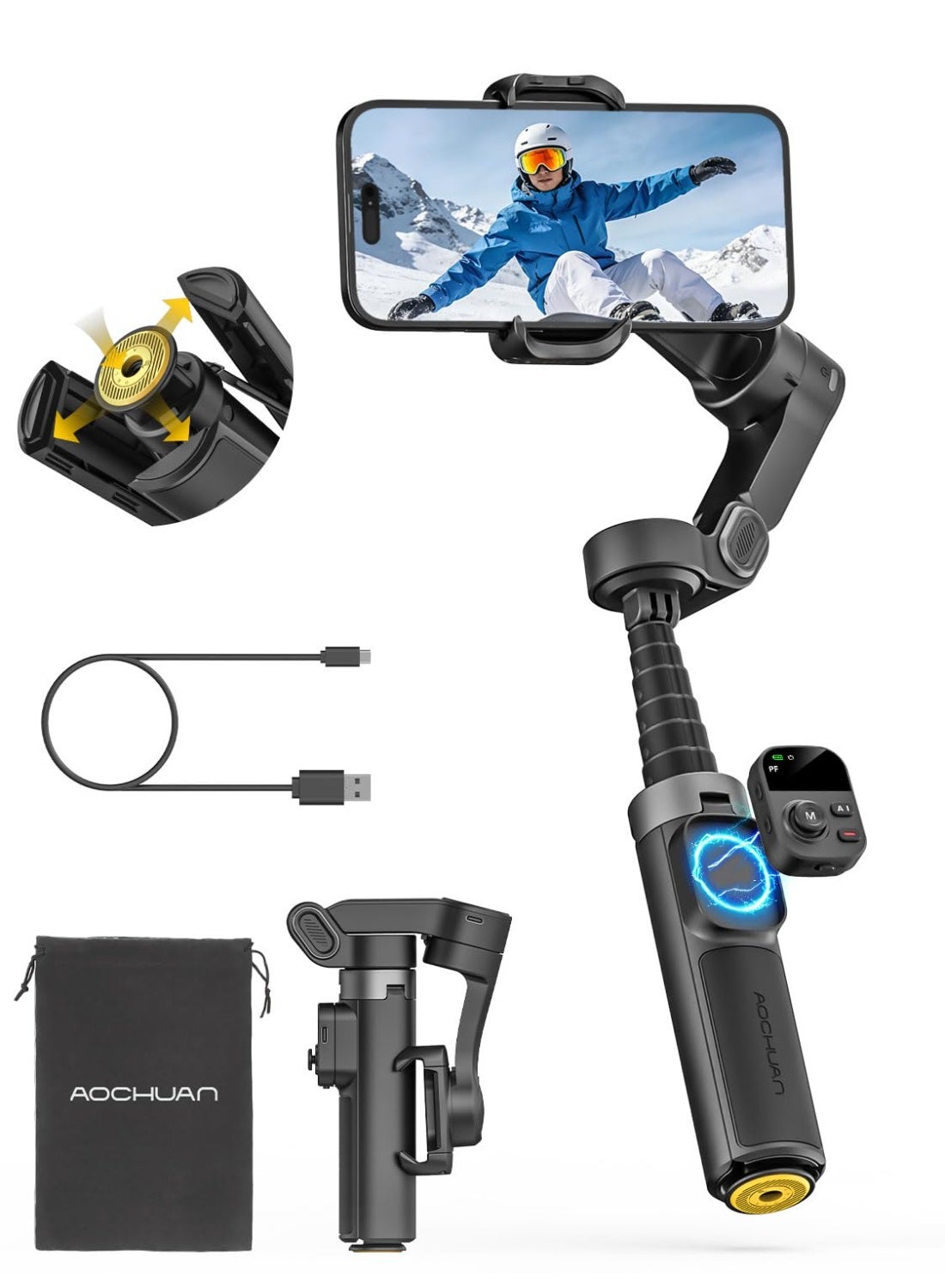 AOCHUAN AOCHUAN X3 Gimbal Stabilizer ZE1CEAC06618E06D2698DZ