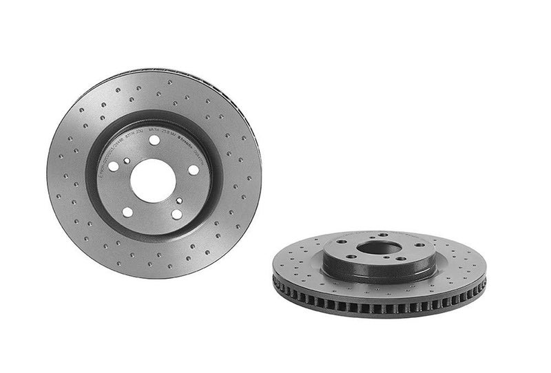 Brembo Brembo 09.A417.1X Xtra UV Coated vented drilled Front Brake Rotor EMGRAND/ENGLON/GLEAGLE/LEXUS/TOYOTA/TOYOTA (FAW)/TOYOTA (GAC) OE# 4351242050  - Image 1