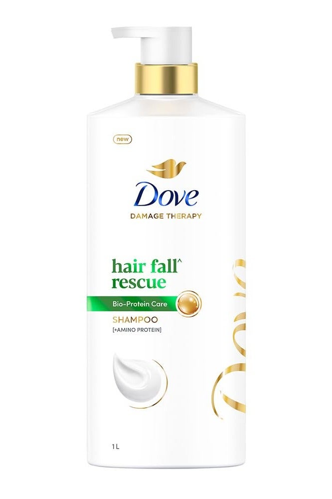 Dove Hair Fall Rescue Shampoo For Damaged Hair Hair Fall Control for Thicker Hair Mild Daily Anti Hair Fall Shampoo for Men Women 1L