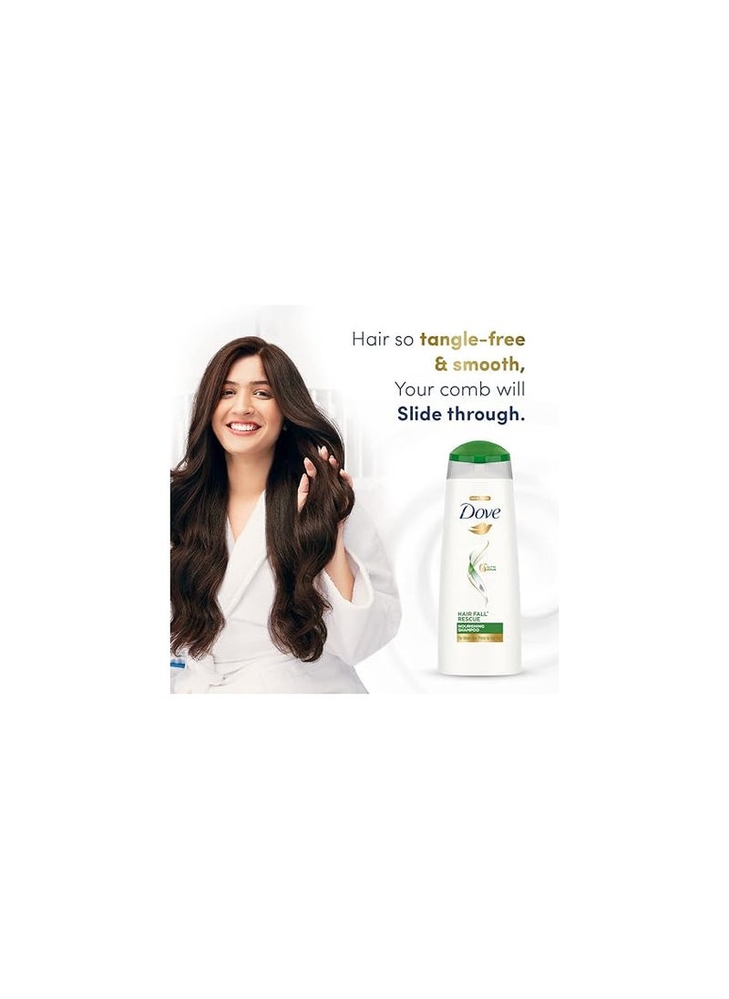 Dove - Dove Hair Fall Rescue Shampoo For Damaged Hair Hair Fall Control for Thicker Hair Mild Daily Anti Hair Fall Shampoo for Men Women - Image 1