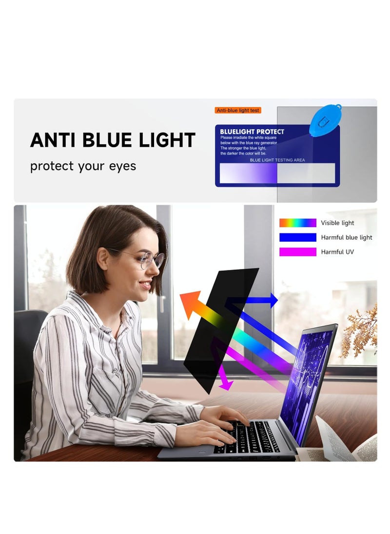 [1 Pack] Laptop Privacy Screen 16 Inch Compatible With Lenovo Hp Dell Acer Asus Thinkpad Envy Xps, 16:10 Aspect Removable Anti Glare Blue Light Filter Protector, 16 inch Computer Monitor Privacy Shield