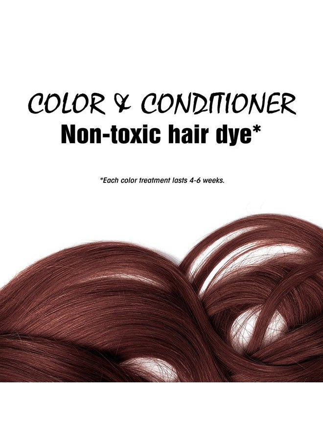 Light Mountain Light Mountain Henna Hair Color & Conditioner - Burgundy Hair Dye for Men/Women, Organic Henna Leaf Powder and Botanicals, Chemical-Free, Semi-Permanent Hair Color, 4 Oz (Pack of 3)  - Image 3