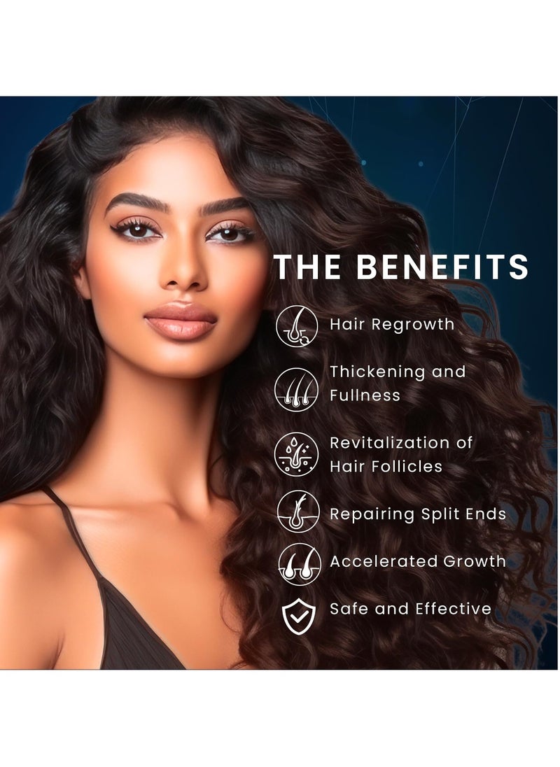 Venanoci - 5% Minoxidil Hair Growth for Men and Women: Biotin Hair Growth Serum for Hair Loss, Thinning, and Faster Regrowth Treatment - 60ML - Image 1