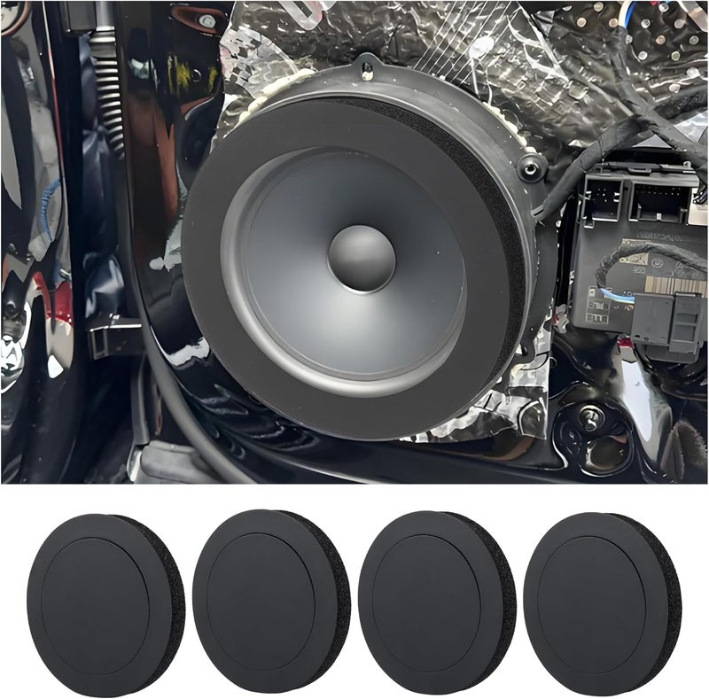 carleef 4PCS 6.5 Speaker Rings - Self Adhesive Foam for Enhanced Stereo Sound - Image 1