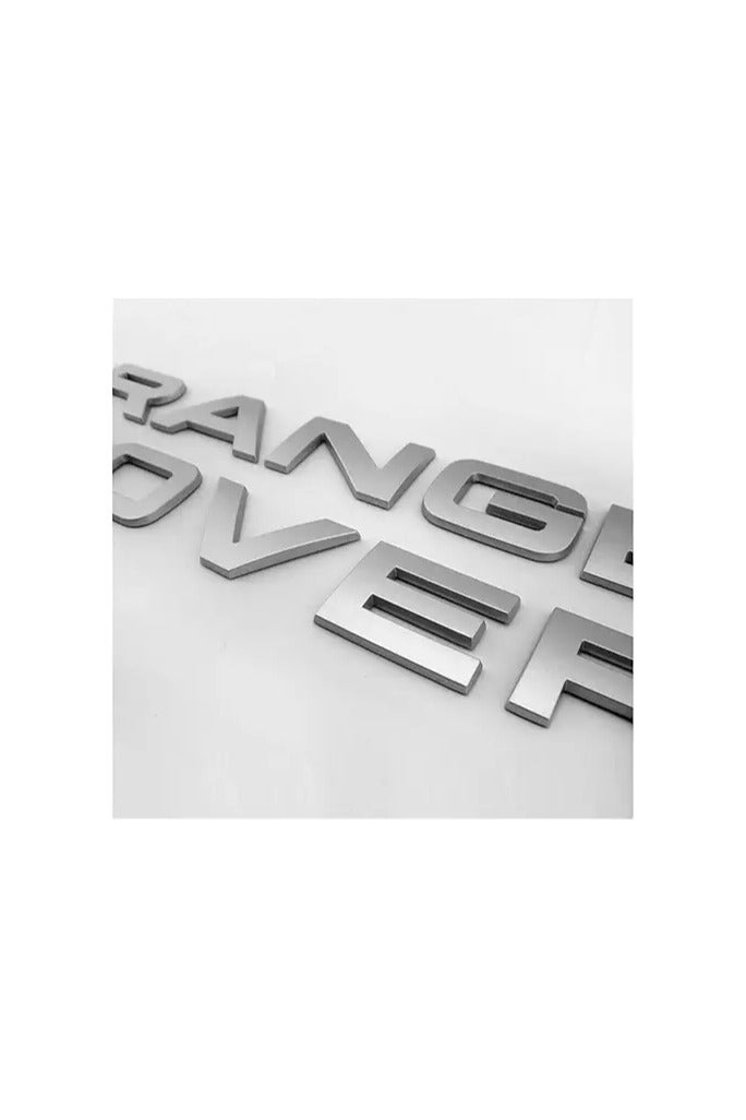 LAND ROVER Original Quality Range Sport Grill Logo Letters Rover Boot Badge Emblem Decor (Color : MATT SILVER)