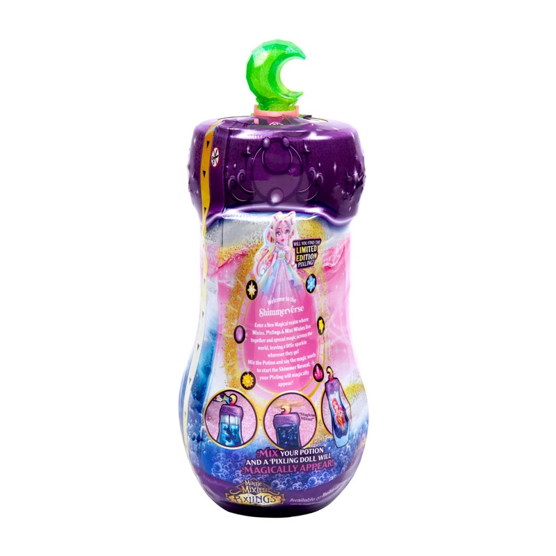 Magic Mixies Shimmerverse Series, Create & Mix Magic Potion to Magically Reveal Faye The Fairy Pixling, This Beautiful 6.5" Shimmerverse Pixling Fashion Doll Appears Inside The Potion Bottle - Image 3