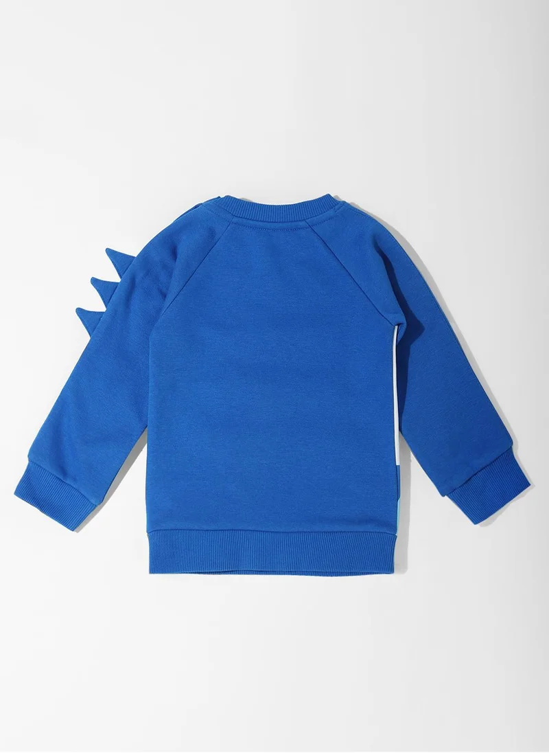 نوتيناتي Nautinati Printed Raglan Sleeves Sweatshirt For Baby Boys