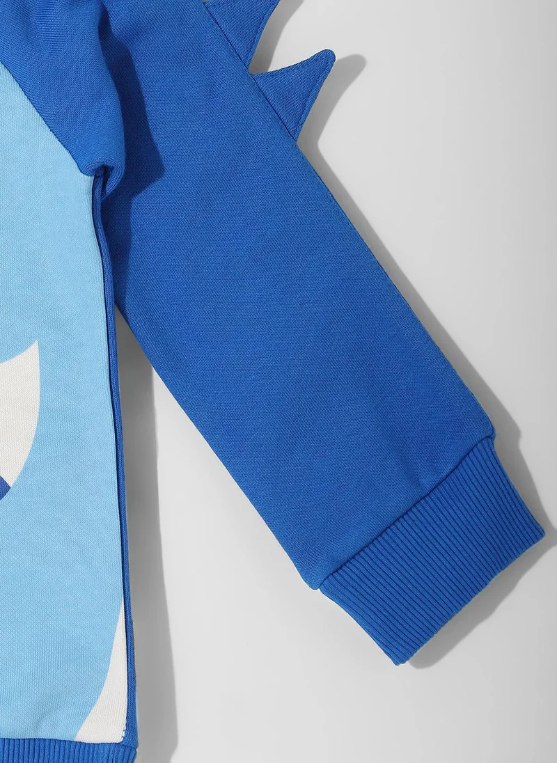 نوتيناتي Nautinati Printed Raglan Sleeves Sweatshirt For Baby Boys