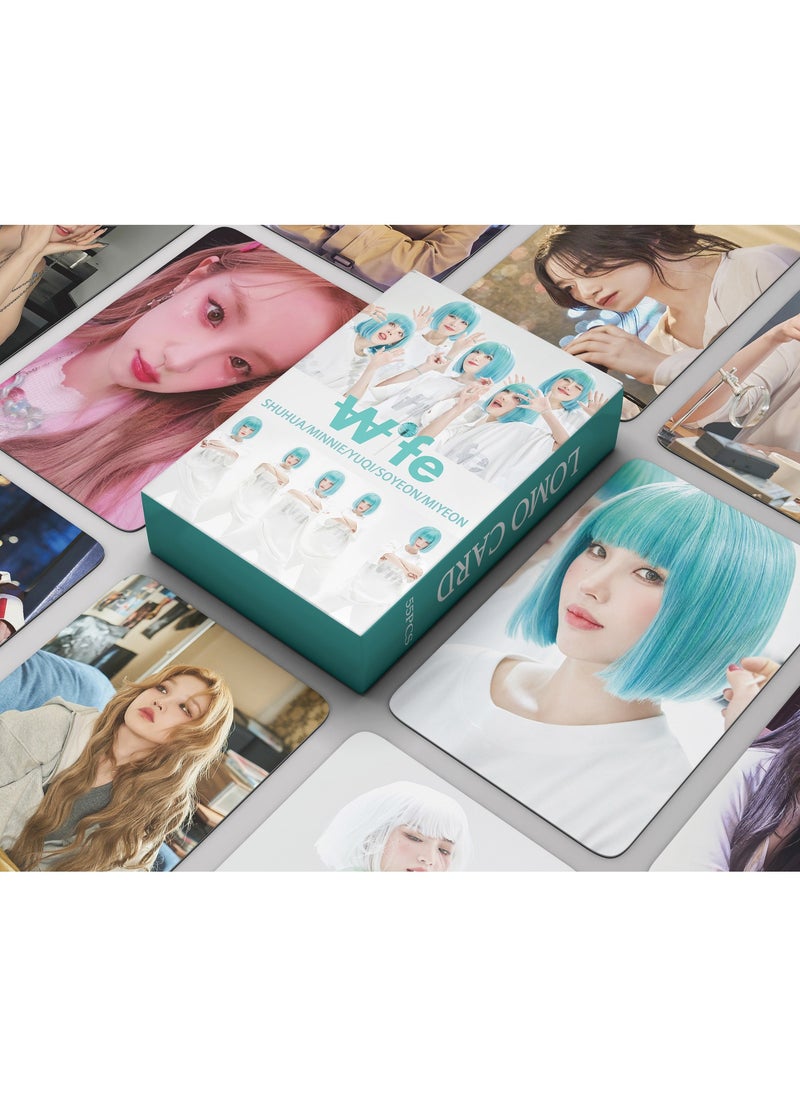 EHOME 55Pcs GIDLE New Album Wife Lomo Card  - Image 1