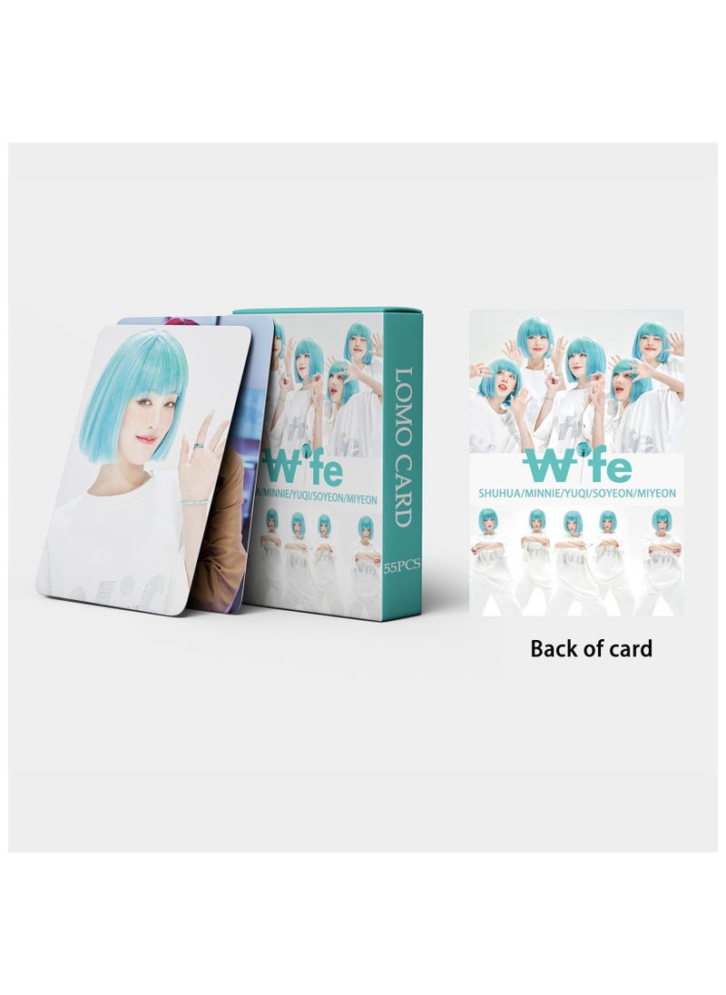 EHOME 55Pcs GIDLE New Album Wife Lomo Card  - Image 3