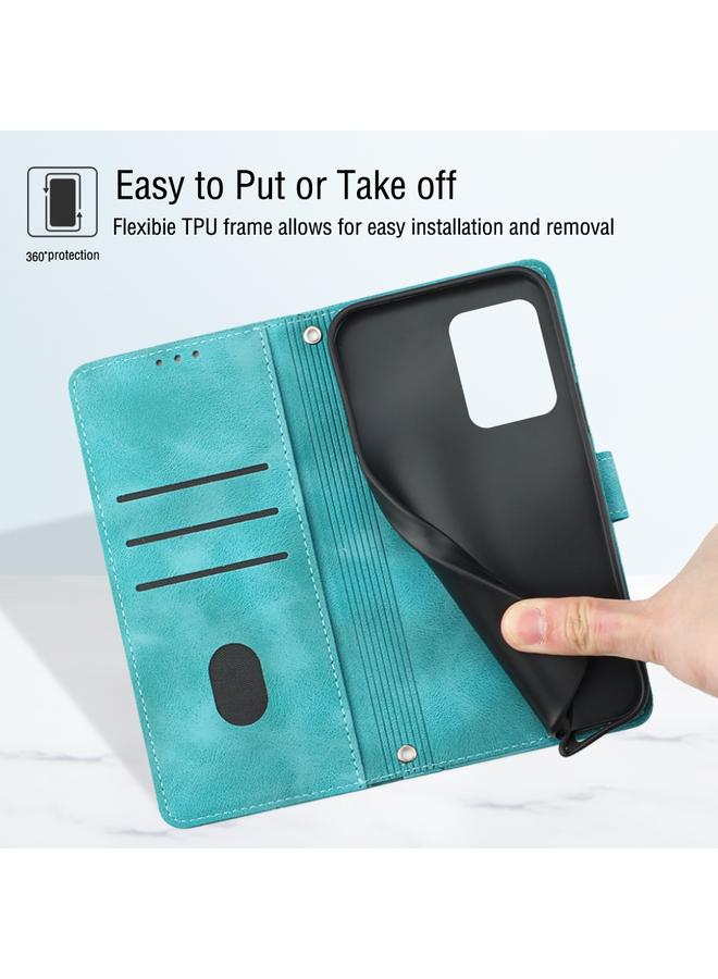 S-TOP Case For Honor X7a 4G Global Skin-feel Embossed Leather Phone Case - Image 3