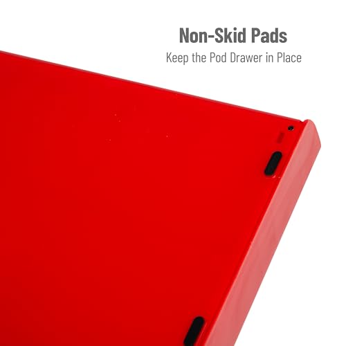 Mind Reader Single Serve Coffee Pod Drawer, 36 Pod Capacity, Countertop Organizer, 13.25"L x 12.75"W x 2.75"H, Red - Image 4