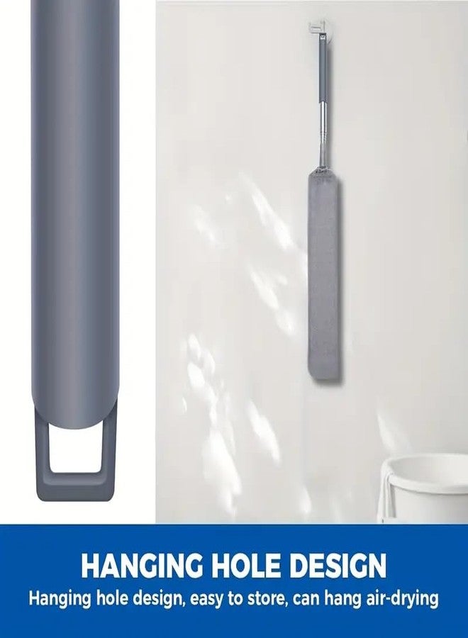 Boolavard Retractable Crevice Duster with 2 Microfibre Cloths, Long Handle, 60 Inch Washable Retractable Brush for Cleaning Under Appliances, Furniture, Sofas and Refrigerators - Image 4