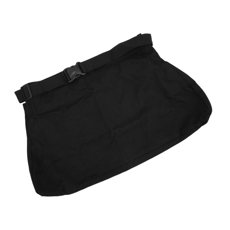 Waist Mounted Picking Bag: Black Oxford Cloth - Foldable Compact Washable Reusable Fruit Picking Bag for Foraging Hiking Camping - Image 3