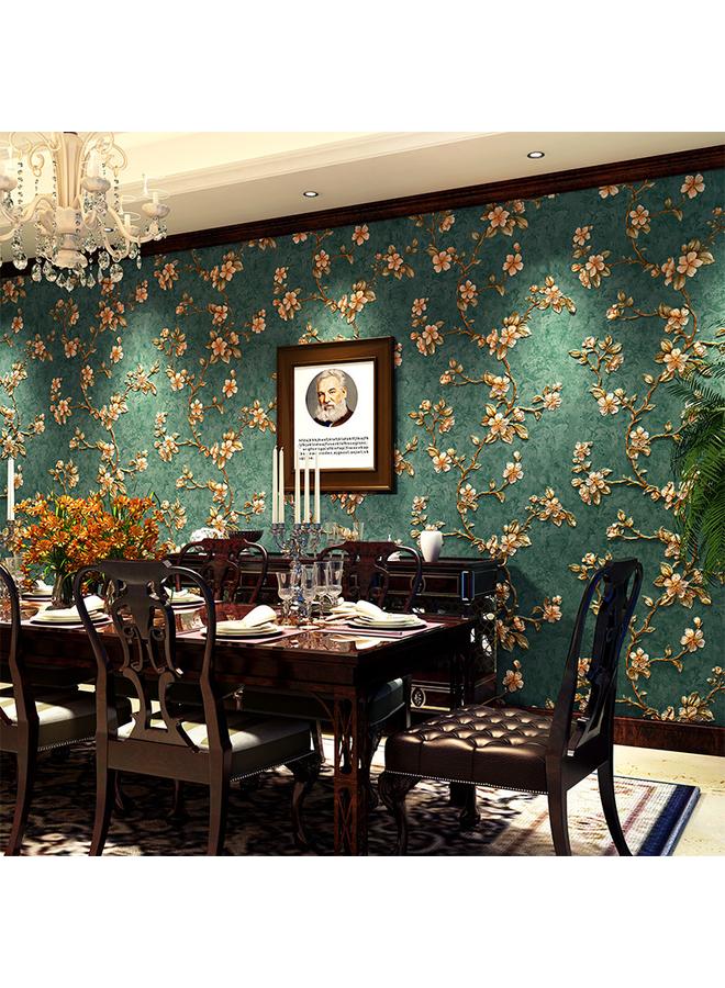 الأزرق جي دبليو الأمريكية الرجعية ثلاثية الأبعاد غير المنسوجة خلفية ذاتية اللصق غرفة نوم غرفة المعيشة خلفية التلفزيون خلفية عنبر خلفية ذاتية النشر - Image 2