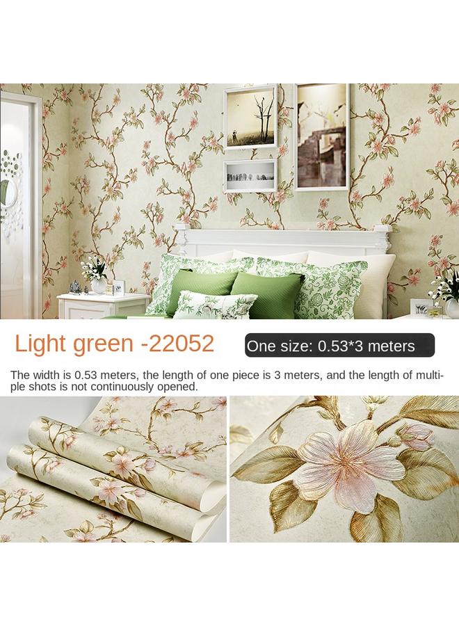 Bluejw American Retro 3D Non-woven Fabric Self-adhesive Wallpaper Bedroom Living Room TV Background Dormitory Self-pasted Wallpaper - Image 3