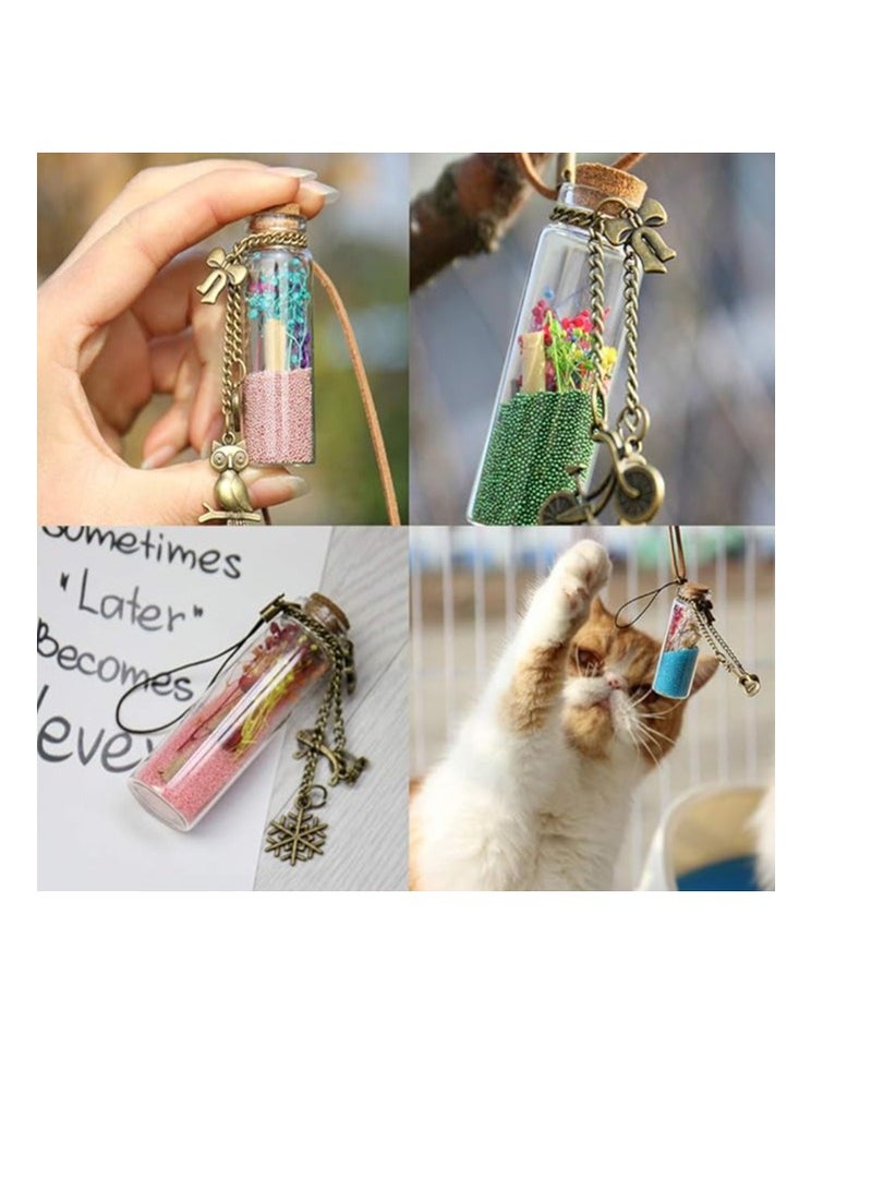 Libra 3 Pieces 20ml 30mm x 40mm Mini Glass Bottles Clear - Image 3