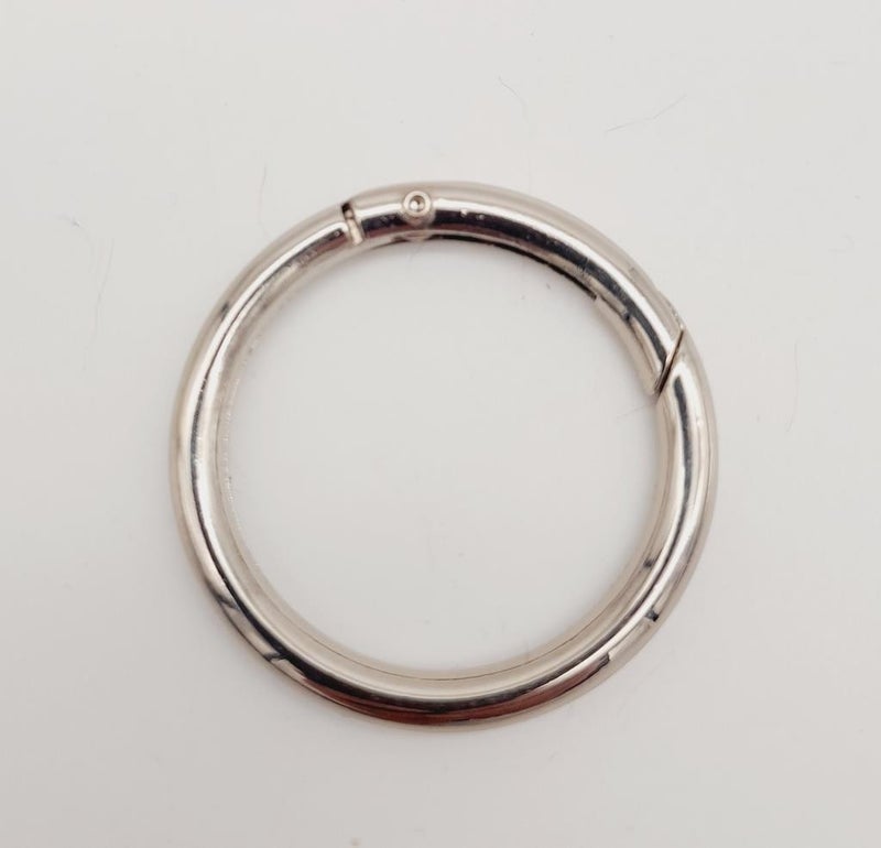 Angel Çanta Aksesuar Angel Bag Accessory 4 cm Silver Spring Ring 1 Piece - Image 1