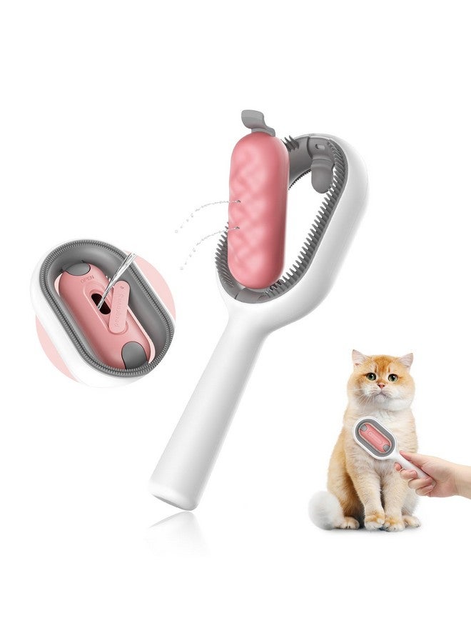 Petgravity Cat Brush with Water Tank Pet Hair Removal Comb Slicker Brushes for Dogs Cats Grooming Tool Removes Loose Undercoat Mats Tangled Hair Brush for Pet Massage (LongHaired Pink) - Image 1