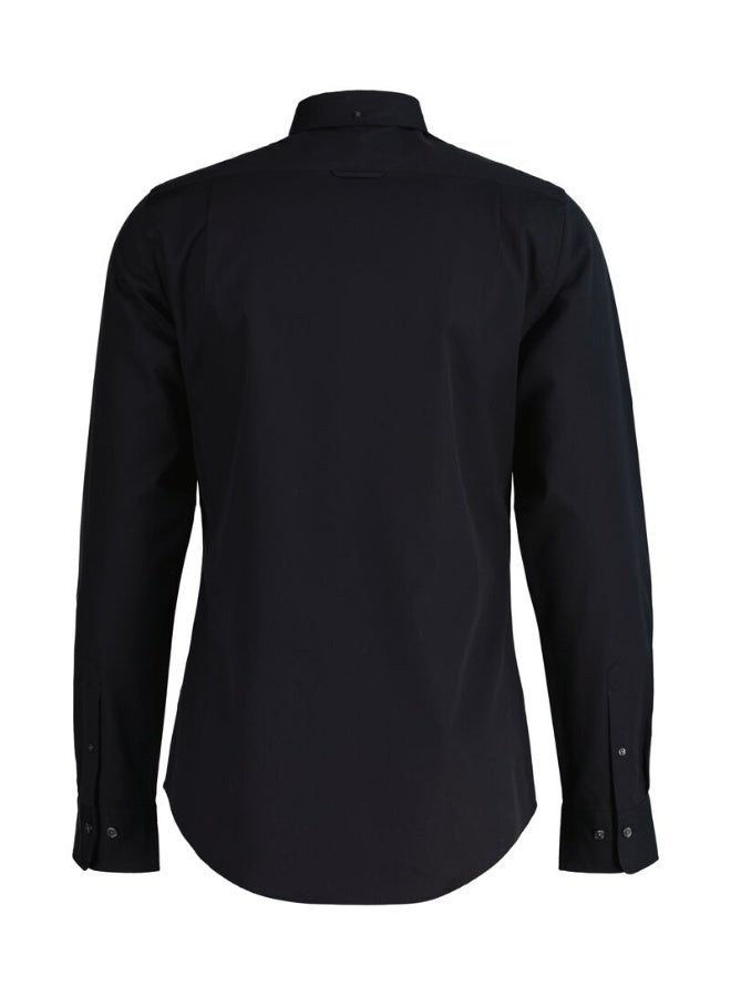 غانت قميص أكسفورد بنقشة دقيقة بقصة ضيقة من جانت - Image 3