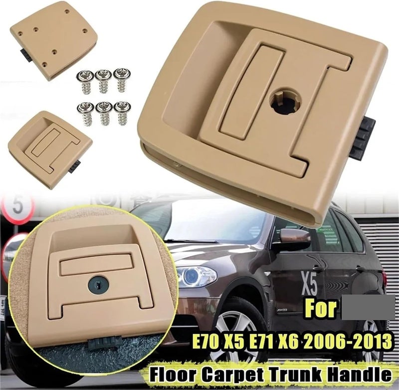 Wivplex Car Rear Trunk Mat Handle - Beige - Image 4